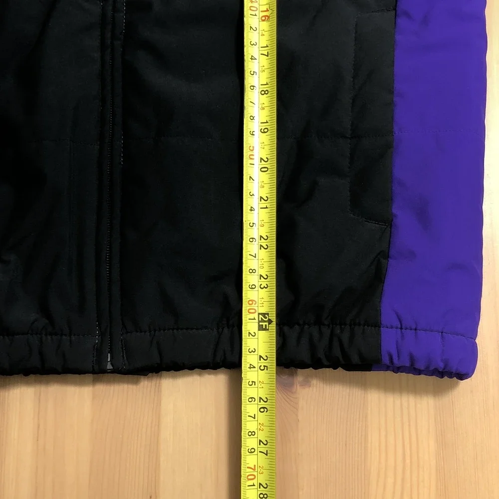 Vintage Majestic Colorado Rockies MLB Full Zip Jacket Youth Sz L Black Purple